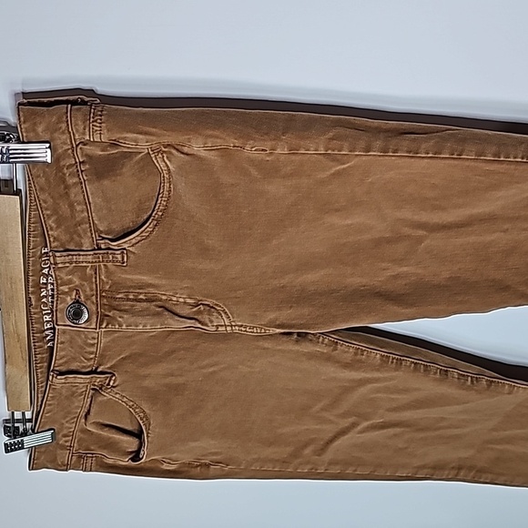 American Eagle tan size 8 360 super stretch jeggings - Picture 2 of 8
